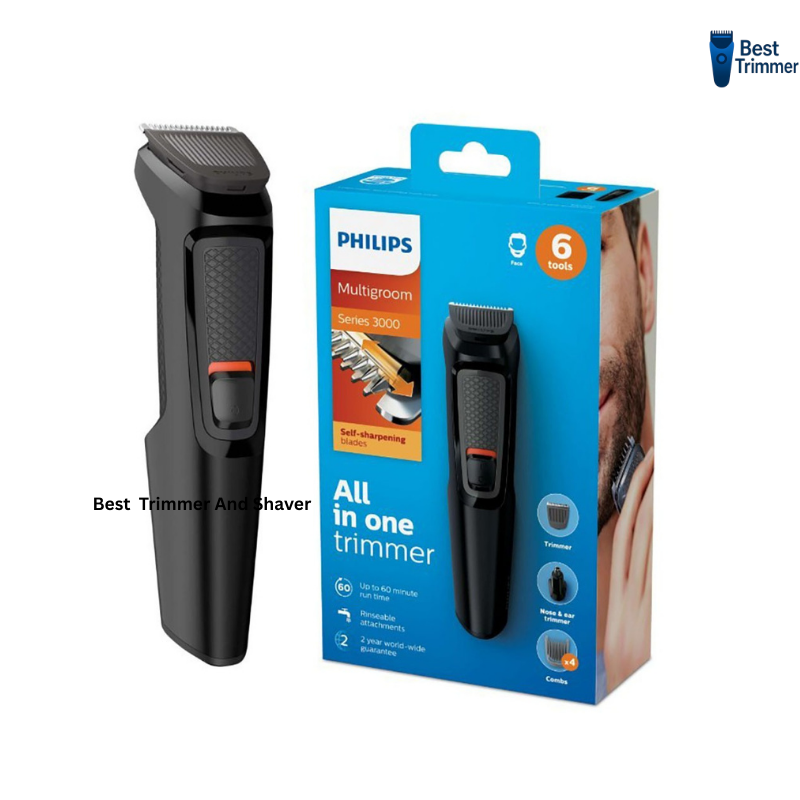 Picture of Philips MG3710/13 Multigroom 6 in 1 Face and Hair Trimmer Series 3000 for Men - Black