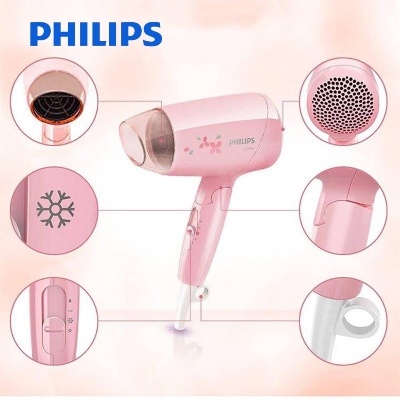 Picture of Philips BHC010/00 Essential Care DryCare Hair Dryer for Women - Pink