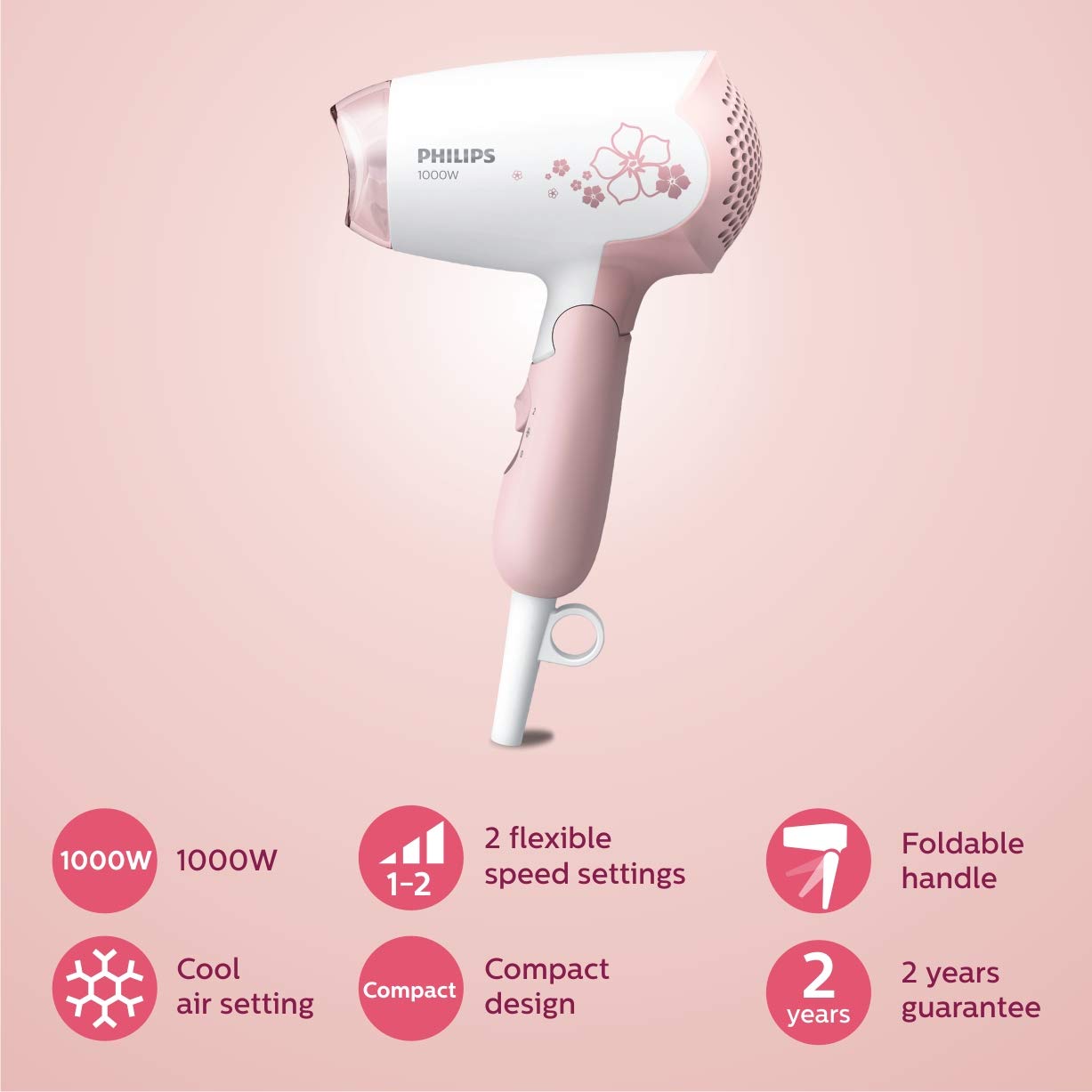 Picture of Philips HP8108/00 DryCare Hair Dryer for Women - Multicolor
