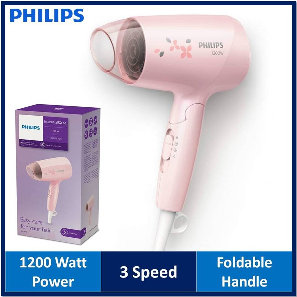 Picture of Philips BHC010/00 Essential Care DryCare Hair Dryer for Women - Black