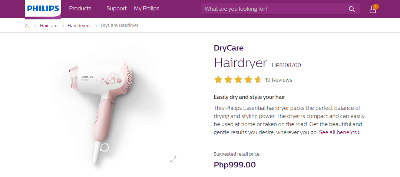 Picture of Philips HP8108/00 DryCare Hair Dryer for Women - Multicolor