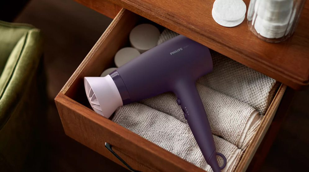 Picture of Philips BHD340/13 EssentialCare Hair Dryer 3000 Series for Women - Black