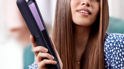 Picture of Philips BHS377/00 StraightCare Essential ThermoProtect Straightener for Women - Black