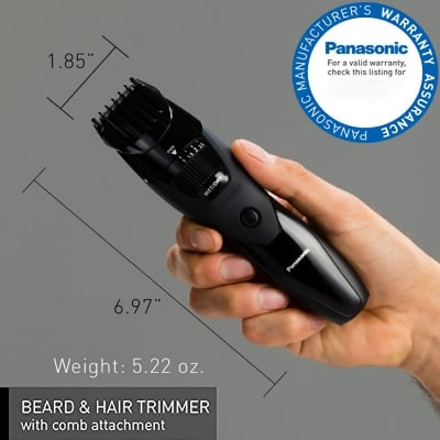Picture of Panasonic ER-GB42K Cordless Men's Electric Shaver Hair and Beard Trimmer Clipper for Men - Black