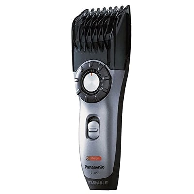 Picture of Panasonic ER-217S Washable Cord Cordless Rechargeable Hair Beard Trimmer Clipper for Men - Black