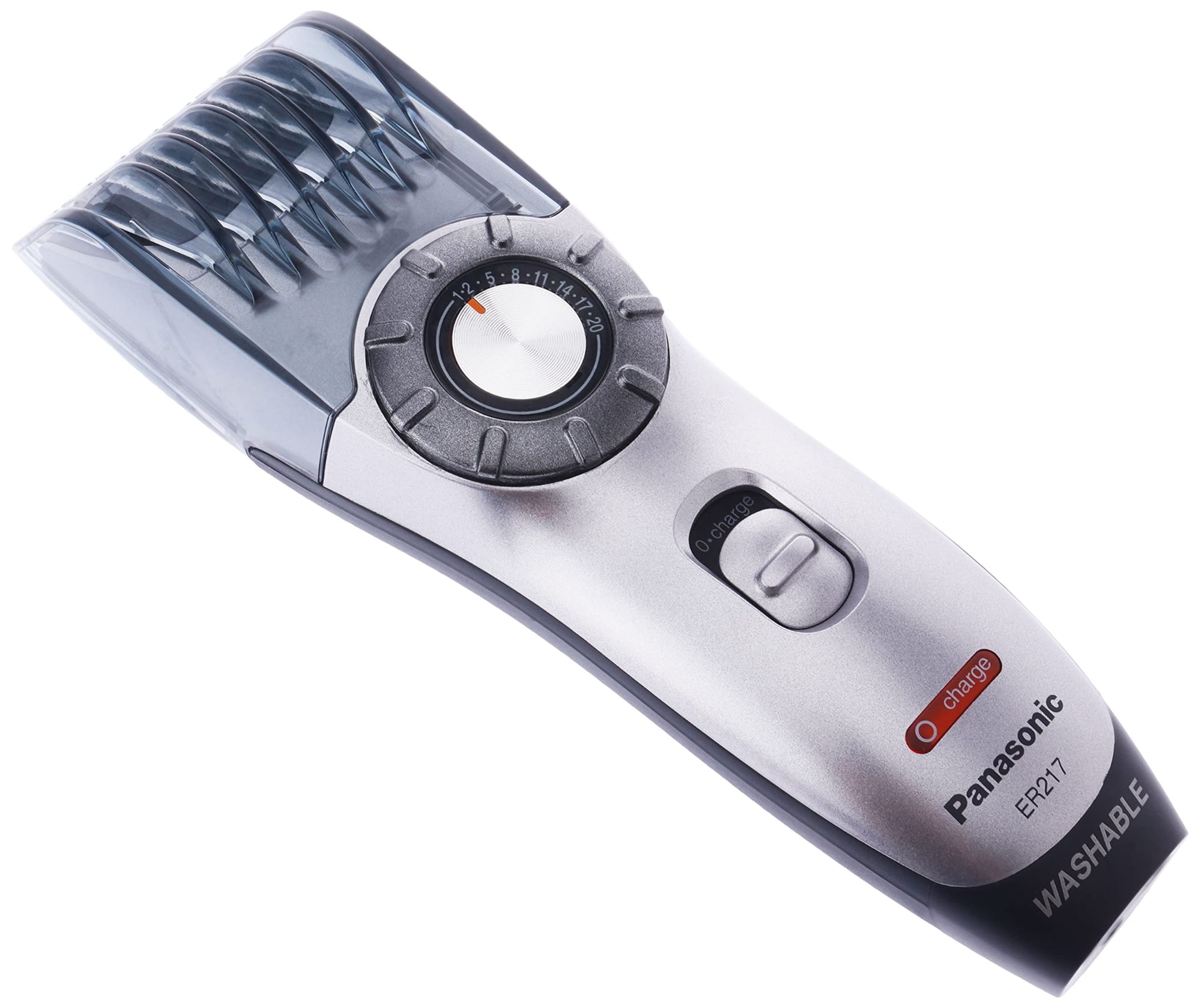 Picture of Panasonic ER-217S Washable Cord Cordless Rechargeable Hair Beard Trimmer Clipper for Men - Black