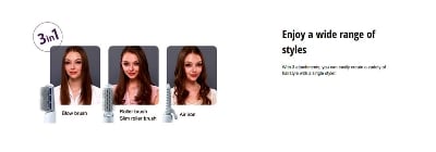 Picture of Panasonic EH-KA31 Multi Hair Styler 3 in 1 for Women - White