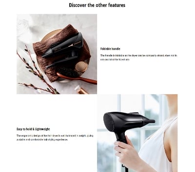 Picture of Panasonic EH-NE66 Powerful Ionic Hair Dryer - Black