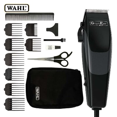 Picture of Wahl 79449-417 GroomEase SureCut Clipper 15 Piece Kit for Men - Black