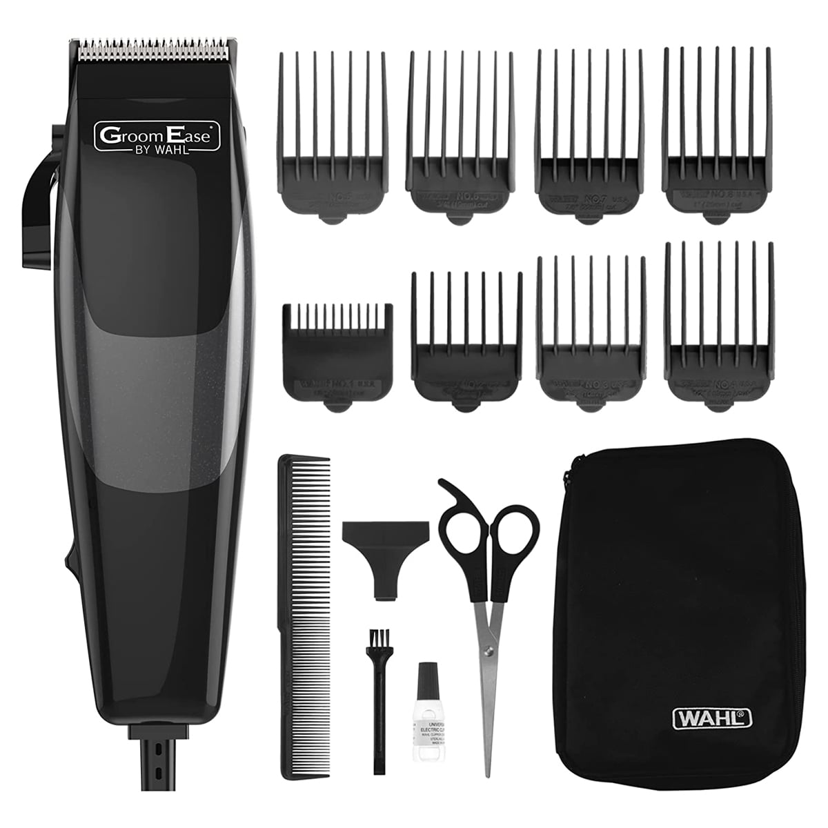 Picture of Wahl 79449-417 GroomEase SureCut Clipper 15 Piece Kit for Men - Black