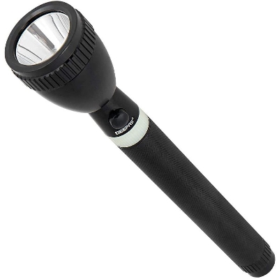 Picture of Geepas GFL3803 Rechargeable LED Flash Light Torch Light - Black