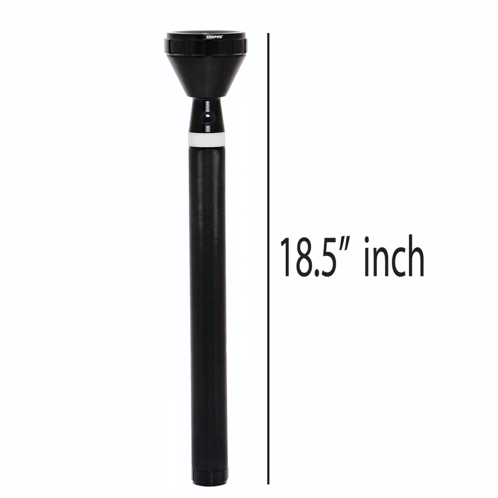 Picture of Geepas GFL4653 Rechargeable LED Flashlight - Black