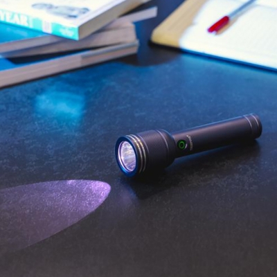 Picture of Geepas GFL51078 USB Rechargeable Waterproof LED Flashlight - Black