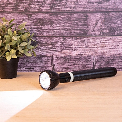 Picture of Geepas GFL3858 Rechargeable LED Flashlight - Black