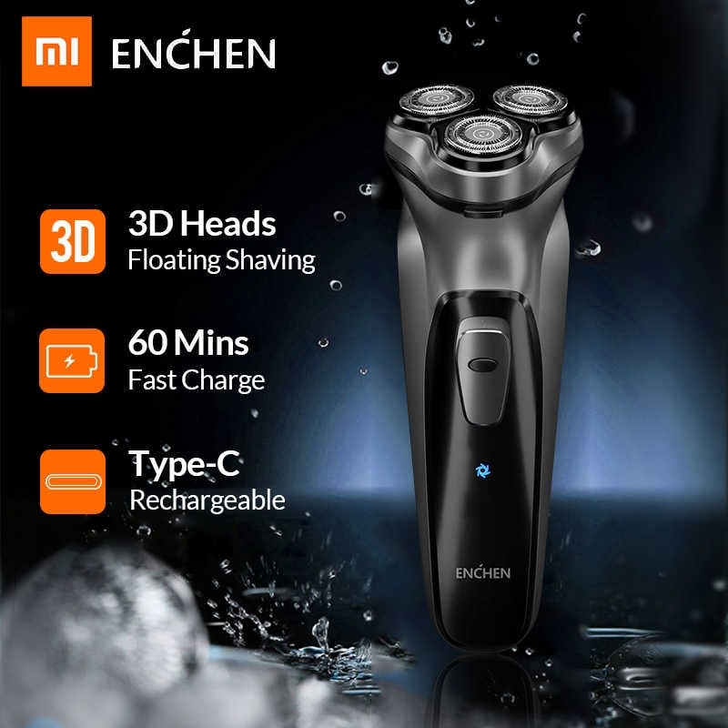 Picture of Xiaomi Enchen Black Stone 3D Electric Shaver Rechargeable - Black