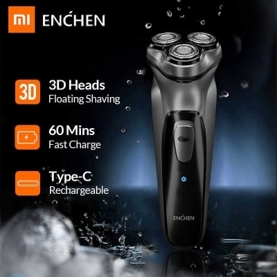 Picture of Xiaomi Enchen Black Stone 3D Electric Shaver Rechargeable - Black