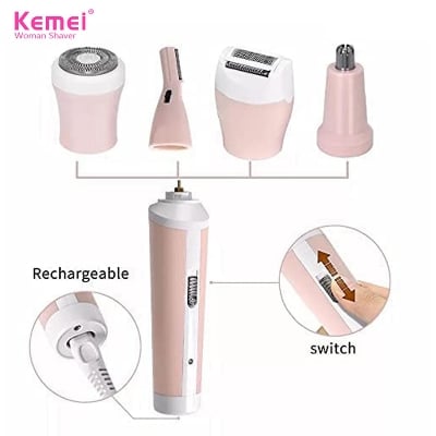 Picture of Kemei Km-3024 Wet & Dry For Women - Multi Usage - Multicolor
