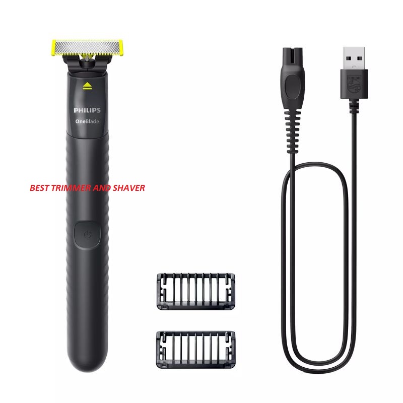 Picture of Philips OneBlade Face FQ1424/10 Trimmer Electric Beard Razor for Men Rechargeable Precision Trimmer for Smooth Skin Comfort Trimmer - Grey