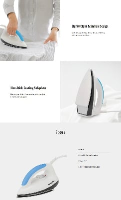 Picture of Panasonic NI-317T Automatic Dry Iron - Multicolor