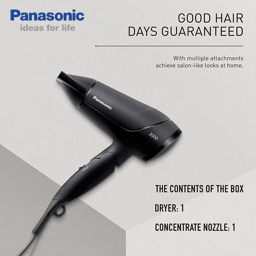 Picture of Panasonic EH-ND65 Compact Hair Dryer Powerful Fast Drying for Women - Black