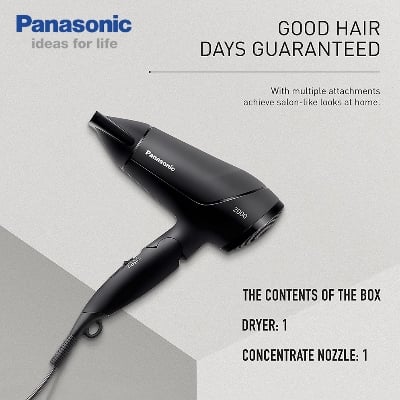 Picture of Panasonic EH-ND65 Compact Hair Dryer Powerful Fast Drying for Women - Black