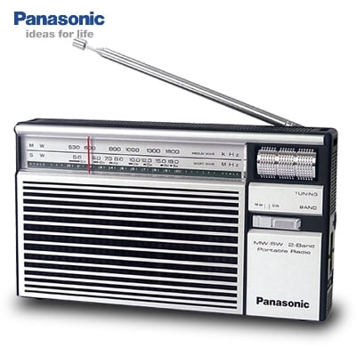 Picture of Panasonic R-218DD MW/SW 2 Band Portable Radio - Silver