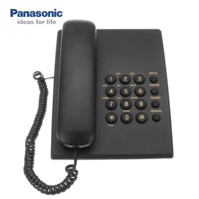 Picture of Panasonic KX-TS500MX Single Line Corded Telephone - Black