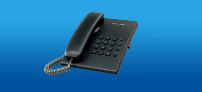 Picture of Panasonic KX-TS500MX Single Line Corded Telephone - Black