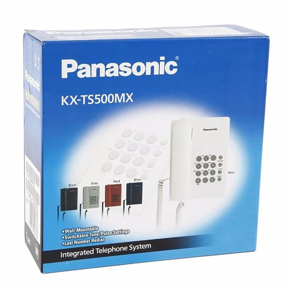 Picture of Panasonic KX-TS500MX Single Line Corded Telephone - Black
