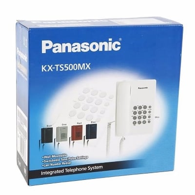 Picture of Panasonic KX-TS500MX Single Line Corded Telephone - Black