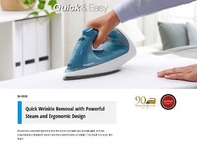 Picture of Panasonic NI-S430 Steam Iron with Powerful Steam Quick & Easy - Multicolor