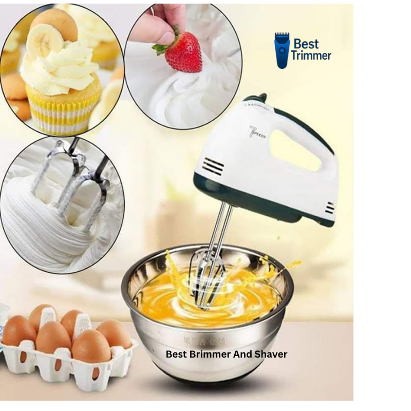 Picture of 180 W Scarlett - Electric Egg Beater and Dough Mixer for Cake Cream and Other Baking Item with 4 Stirrers - White