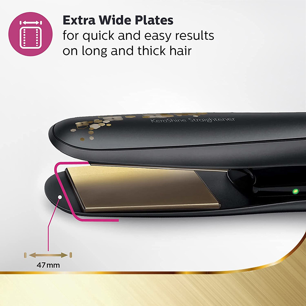 Picture of Philips BHS736/00 Instantly Smooths Untamable Hair Straightener for Women - Multicolor