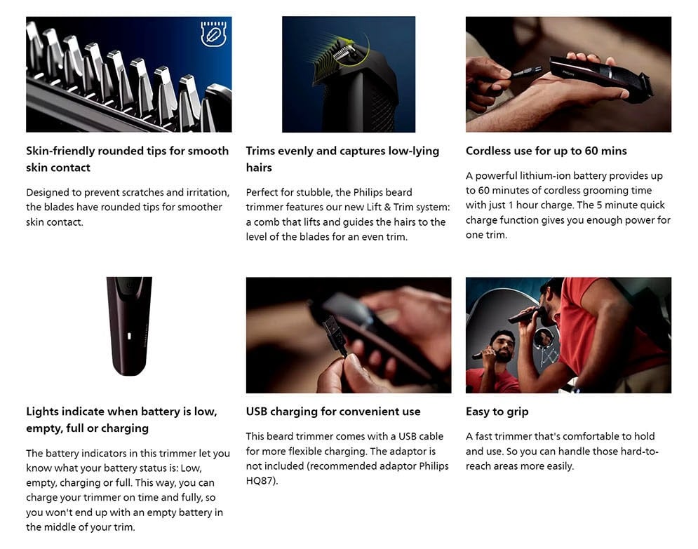 Picture of Philips BT3415/15 Beard Trimmer Series 3000 for Men