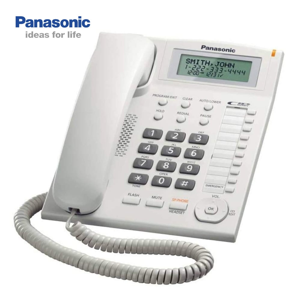Picture of Panasonic KX-TS880MX Single Line Multifunctional Corded Landline Phone - Black