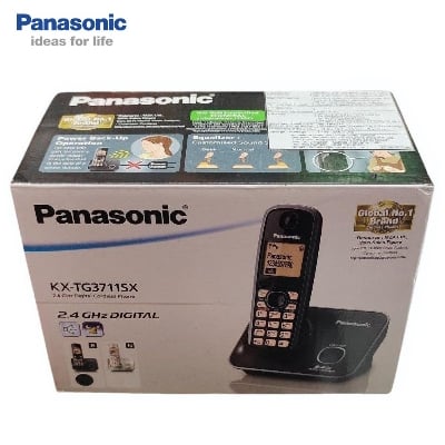 Picture of Panasonic KX-TG3711SX Digital Cordless Telephone with Speaker - Black