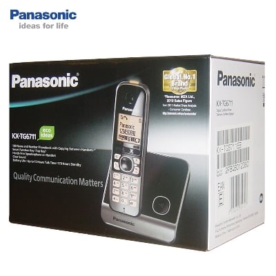 Picture of Panasonic KX-TG6711 Digital Cordless Telephone - Black