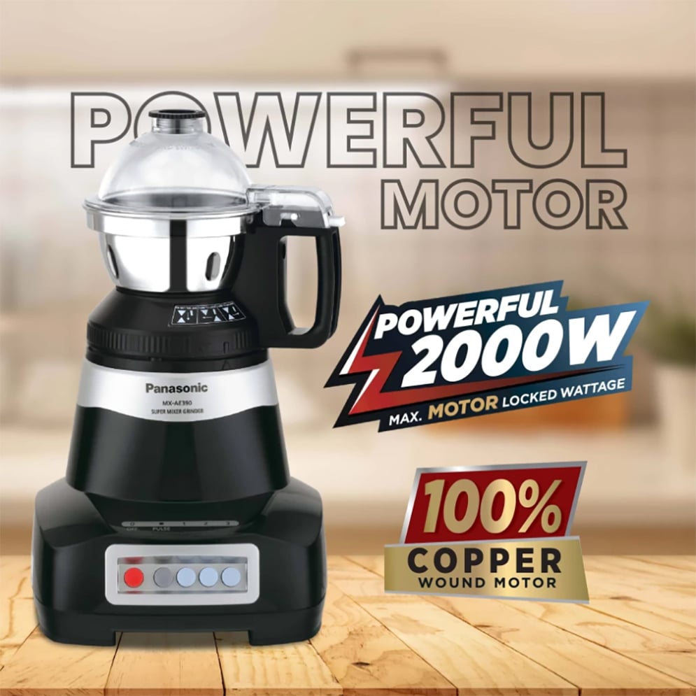 Picture of Panasonic MX-AE375 Monster 7-in-1 Super Mixer Grinder - Black