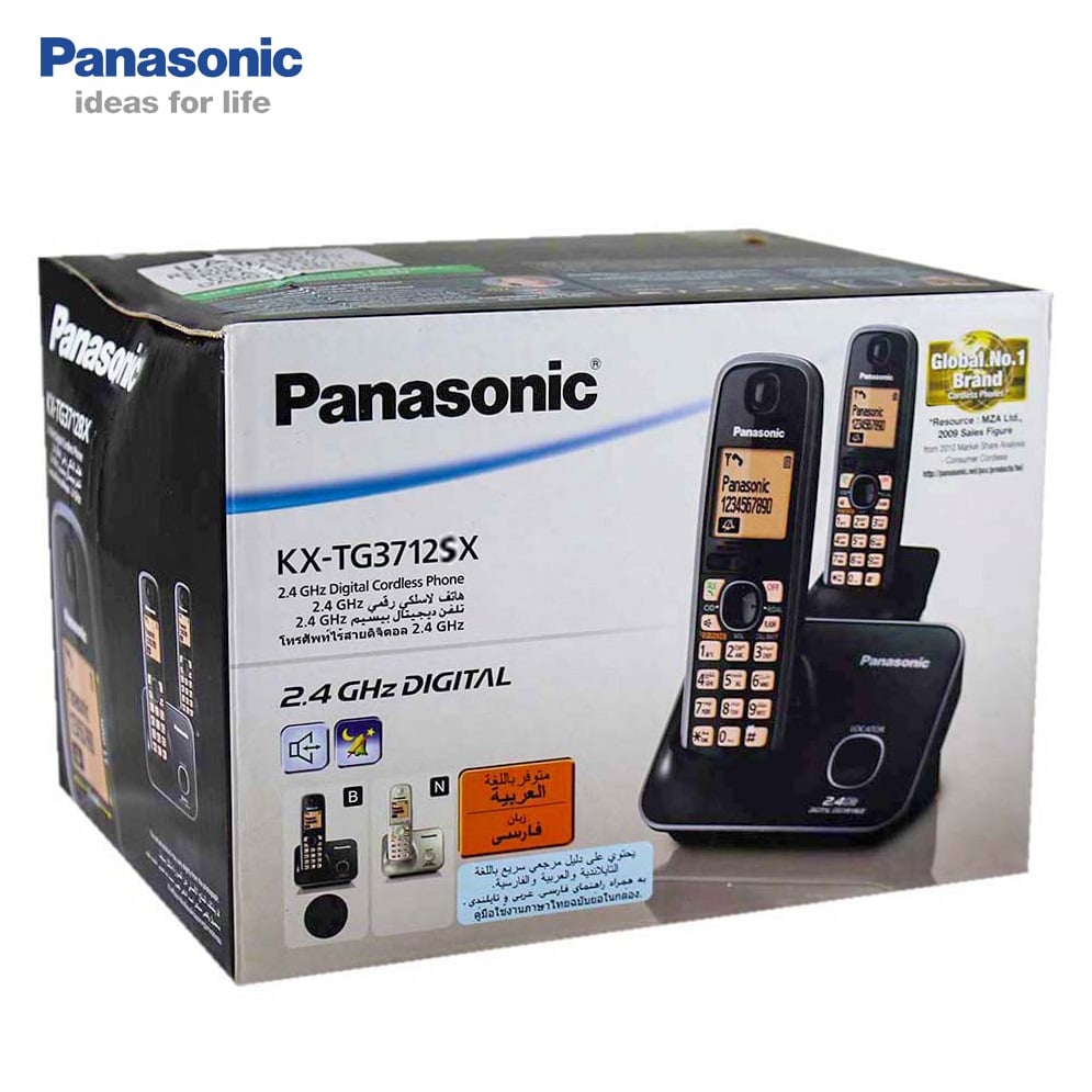 Picture of Panasonic KX-TG3712SX Digital Cordless Telephone - Black