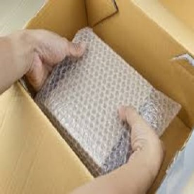 Picture of Bubble Wrap Industrial Packaging Material Single Side Bubble 90 miter - White