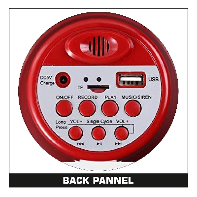 Picture of Hand Mike Handheld Lithium 619U Megaphon - Multicolor