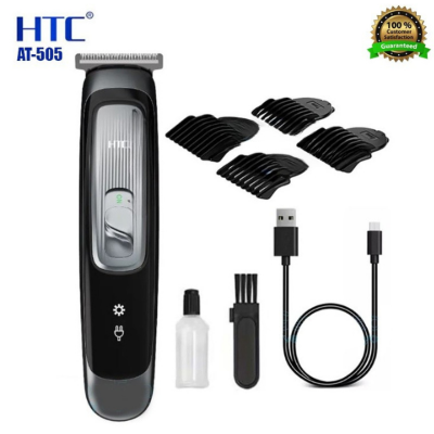 Picture of HTC AT-505 Hair Clipper and Beard Trimmer for Men 4 Lengh Comb ,USB C type Charging System
