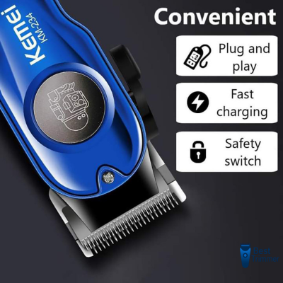 Picture of Kemei KM-234 Hair Clipper and Beard Trimmer for Men - Blue