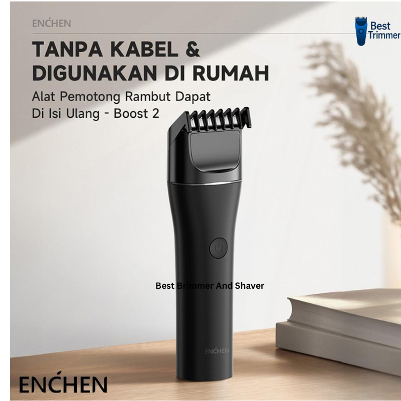Picture of Enchen Boost 2 Hair Clipper and Beard Trimmer for Men - White