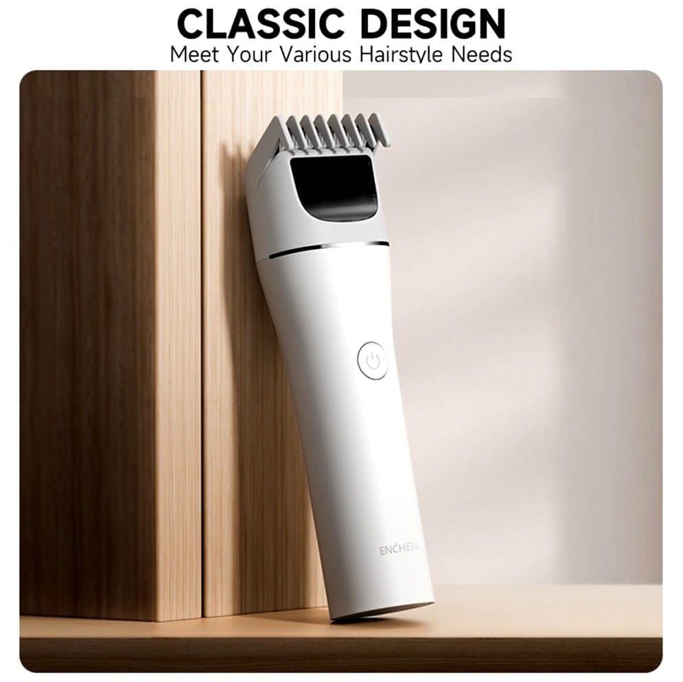 Picture of Enchen Boost 2 Hair Clipper and Beard Trimmer for Men - White