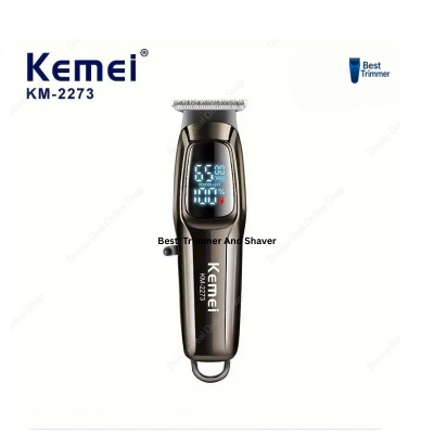 Picture of KEMEI KM-2273 Professional Men's Hair Cutting Machine Wireless Trimmer LED Display Home Haircut 1800mah Lithium Battery