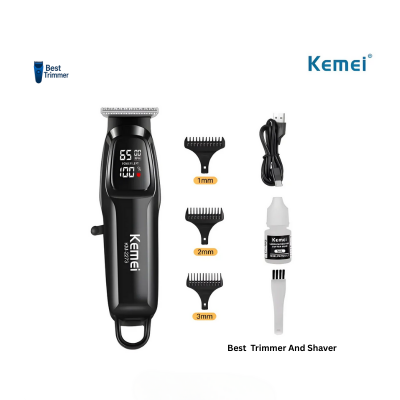 Picture of KEMEI KM-2273 Professional Men's Hair Cutting Machine Wireless Trimmer LED Display Home Haircut 1800mah Lithium Battery