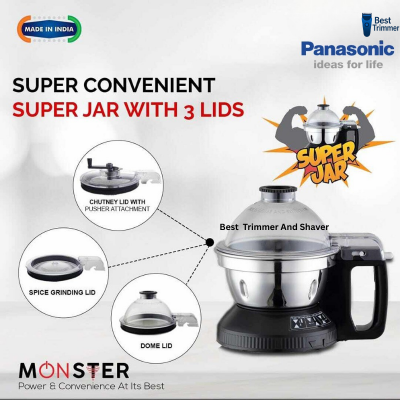 Picture of Panasonic MX-AE375 Monster 7-in-1 Super Mixer Grinder - Black