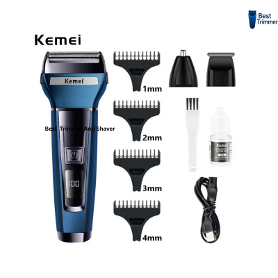 Picture of Kemei KM-6541 Multi-Functional 3-in-1 Hair Clipper, Shaver, and Nose Hair Trimmer for Men