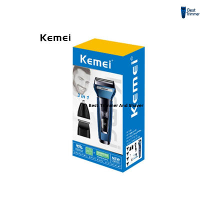Picture of Kemei KM-6541 Multi-Functional 3-in-1 Hair Clipper, Shaver, and Nose Hair Trimmer for Men